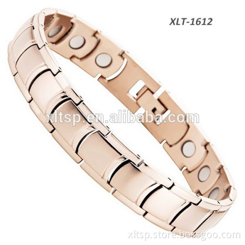 XLT-1600 Super Strong Neodymium Magnetic Bracelet, Men's Magnetic Bracelet for Therapy Silver Colored